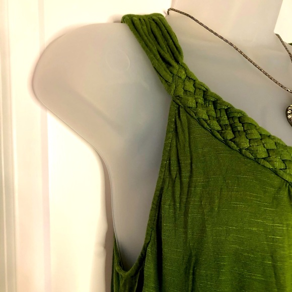 Apt 9 IRISH Green Braided Top Size Large - Picture 6 of 13